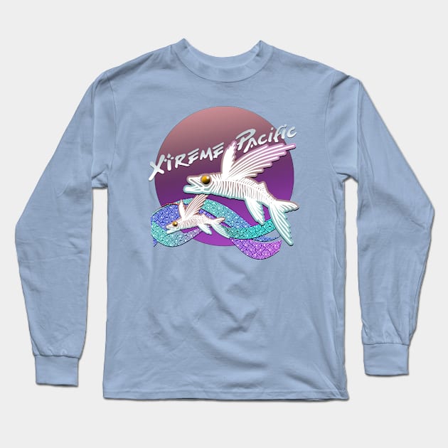 XtremePacific Flying Fish Color Long Sleeve T-Shirt by XtremePacific